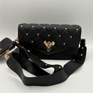 Italian leather designer handbag.